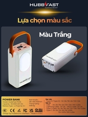 Pin Dự Phòng HUBBFAST PD35 30000mAh Sạc Nhanh PD 22.5W Nhỏ Gọn Type-C Bảo Hành 18 Tháng