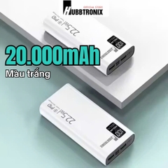 HubbFast PD20. Sạc dự phòng Siêu Nhanh, Dung lượng lớn, 20.000mAh. Hổ trợ sạc nhanh, thiết kế tiện dụng