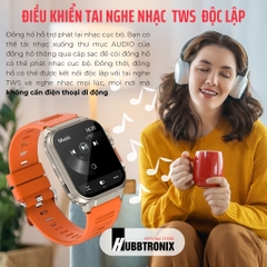 Đồng hồ thể thao, theo dõi sức khỏe thông minh, Nghe gọi, Hubb Watch A70 1.96"HD Chính Hãng HUBBTRONIX