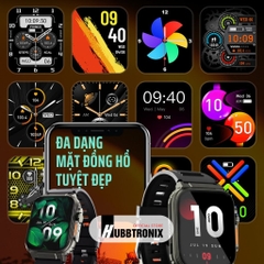 Đồng hồ thể thao, theo dõi sức khỏe thông minh, Nghe gọi, Hubb Watch A70 1.96"HD Chính Hãng HUBBTRONIX