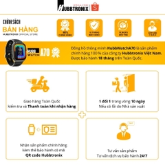 Đồng hồ thể thao, theo dõi sức khỏe thông minh, Nghe gọi, Hubb Watch A70 1.96"HD Chính Hãng HUBBTRONIX