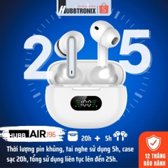 Tai Nghe Bluetooth Màn hình Led, Supper Bass, điều khiển chạm, pin 25h, BH 12 tháng,Hàng chính hãng HUBBTRONIX