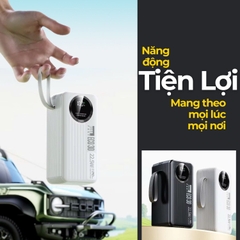 Sạc dự phòng 30000mAh tích hợp 4 cáp sạc nhanh 22.5W màn hình LED hiển thị pin cho điện thoại máy tính bảng HubbFast ECO 30