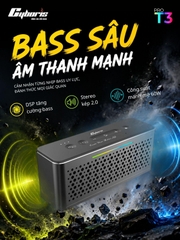 Loa Bluetooth CYBORIS T3 Pro, Công suất 60W, kim loại cao cấp Aluminum – Âm thanh stereo 2 loa, Bass uy lực, RGB, Pin 5000mAh - Chính hãng bảo hành 18 tháng