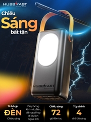 Pin Dự Phòng HUBBFAST PD35 30000mAh Sạc Nhanh PD 22.5W Nhỏ Gọn Type-C Bảo Hành 18 Tháng