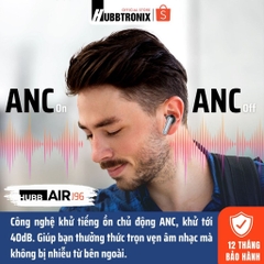 Tai Nghe Bluetooth Màn hình Led, Supper Bass, điều khiển chạm, pin 25h, BH 12 tháng,Hàng chính hãng HUBBTRONIX