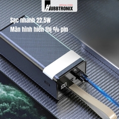 HubbFast PD43. Pin dự phòng 40.000mAh. Sạc nhanh 22.5W. Đèn SOS siêu sáng
