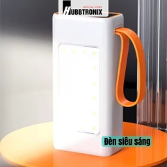 Sạc dự phòng siêu nhanh, siêu mạnh 40.000mAh HubbFast PD41. Hổ trợ sạc nhanh. Đèn siêu sáng