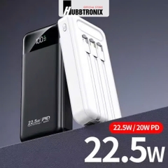 Sạc dự phòng siêu nhanh, dung lượng 20.000mAh. Tích hợp sạc nhanh, đèn pin siêu sáng
