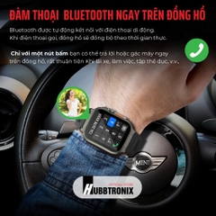 Đồng hồ thể thao, theo dõi sức khỏe thông minh, Nghe gọi, Hubb Watch A70 1.96"HD Chính Hãng HUBBTRONIX