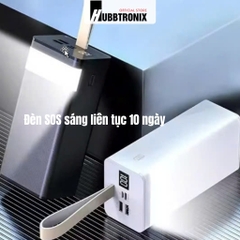 HubbFast PD43. Pin dự phòng 40.000mAh. Sạc nhanh 22.5W. Đèn SOS siêu sáng