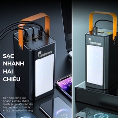 Pin dự phòng Chống Bão,dung lượng 100.000mAh HubbFast - PD100. Sạc siêu nhanh 22.5W- Hổ trợ sạc nhanh - Đèn siêu sáng - Chống bão