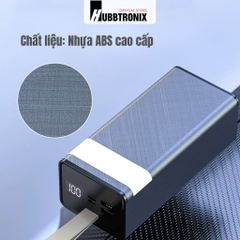 HubbFast PD43. Pin dự phòng 40.000mAh. Sạc nhanh 22.5W. Đèn SOS siêu sáng