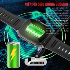 Đồng hồ thể thao, theo dõi sức khỏe thông minh, Nghe gọi, Hubb Watch A70 1.96"HD Chính Hãng HUBBTRONIX