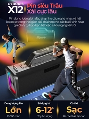 Loa Bluetooth Cyboris X12 200W – Karaoke không dây hoàn hảo