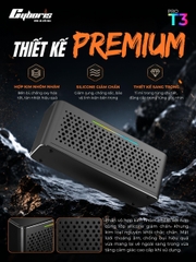 Loa Bluetooth CYBORIS T3 Pro, Công suất 60W, kim loại cao cấp Aluminum – Âm thanh stereo 2 loa, Bass uy lực, RGB, Pin 5000mAh - Chính hãng bảo hành 18 tháng