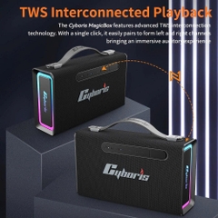 Loa Bluetooth Cyboris MagicBox T15 | 100W, Âm Thanh 2.1 kênh, Đèn RGB