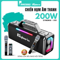 Loa Bluetooth Cyboris X12 200W – Karaoke không dây hoàn hảo