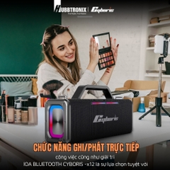 Loa Bluetooth Cyboris X12 200W – Karaoke không dây hoàn hảo