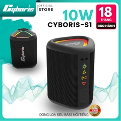 Loa Bluetooth Mini Cyboris S1 | 10W, Đèn RGB, Siêu Nhỏ Gọn
