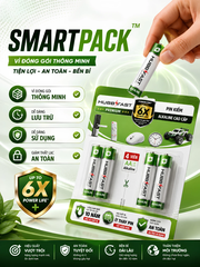 Pin Kiềm AA/AAA HubbFast Premium – Pin Alkaline Cao Cấp 6X Power Life, Dùng Cho Mọi Thiết Bị Gia Đình (Vỉ 4 Viên · 1.5V)