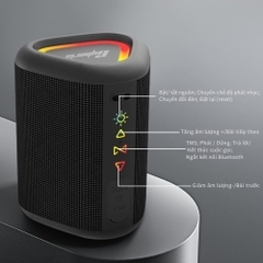 Loa Bluetooth Mini Cyboris S1 | 10W, Đèn RGB, Siêu Nhỏ Gọn