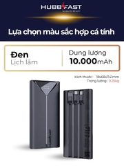 Pin Dự Phòng HUBBFAST PLAY1 20000mAh - Sạc Nhanh PD 22.5W - Nhỏ Gọn - Bảo Hành 18 Tháng