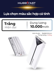 Pin Dự Phòng HUBBFAST PLAY1 20000mAh - Sạc Nhanh PD 22.5W - Nhỏ Gọn - Bảo Hành 18 Tháng