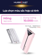 Pin Dự Phòng HUBBFAST PLAY1 20000mAh - Sạc Nhanh PD 22.5W - Nhỏ Gọn - Bảo Hành 18 Tháng