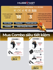 Sạc dự phòng 100000mAh HubbFast PD100 Max – Sạc 7 thiết bị – Đèn 12 ngày – PD QC 22.5W – BH 18T