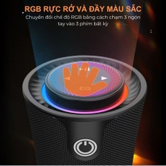 Loa Bluetooth CYBORIS T16 Âm Thanh Vòm 80W, Bass Mạnh, Đèn RGB, Chống Nước IPX5, Hỗ Trợ TWS, USB, TF, AUX
