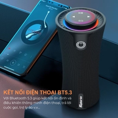 Loa Bluetooth CYBORIS T16 Âm Thanh Vòm 80W, Bass Mạnh, Đèn RGB, Chống Nước IPX5, Hỗ Trợ TWS, USB, TF, AUX