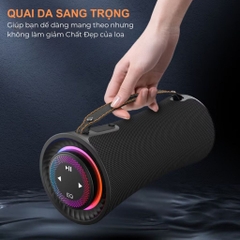 Loa Bluetooth CYBORIS T16 Âm Thanh Vòm 80W, Bass Mạnh, Đèn RGB, Chống Nước IPX5, Hỗ Trợ TWS, USB, TF, AUX