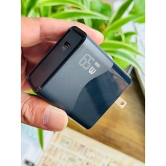 Cốc Sạc Nhanh Công suất - PD65W HubbSmart 3.0, Type-C, Sạc Laptop/Điện Thoại, Chính Hãng,BH 18 Tháng