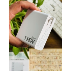 Cốc Sạc Nhanh Công suất - PD135W - GaN HubbFast 4 Cổng 3C1A PD 100W QC3.0 Sạc Laptop, Điện Thoại...