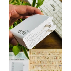 Cốc Sạc Nhanh Công suất - PD135W - GaN HubbFast 4 Cổng 3C1A PD 100W QC3.0 Sạc Laptop, Điện Thoại...