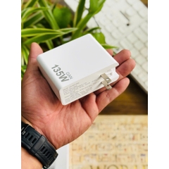 Cốc Sạc Nhanh Công suất - PD135W - GaN HubbFast 4 Cổng 3C1A PD 100W QC3.0 Sạc Laptop, Điện Thoại...