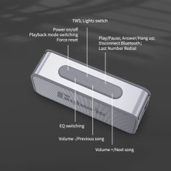 Loa Bluetooth Cyboris S15, công suất 60W, Bluetooth 5.3, Pin 5200mAh, Bảo hành 18 tháng