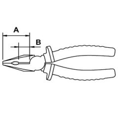 EGA Master 62452, Combination Plier Polished, TITACROM, Cr-V, BIMAT, Made In Spain
