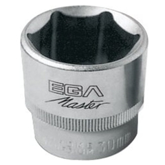 EGA Master 61823, Socket Wrench 1/2", 6-sided Tube Head(Hexagonal Tube Head), 32mm, Standard 6 Edges, Cr-V Alloy , DIN 3124, Made In Spain