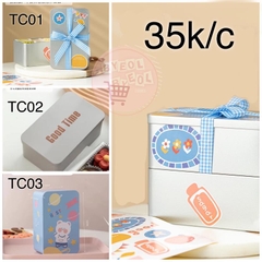 Hộp thiếc đựng ảnh thẻ bo góc - card kpop