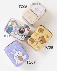 Hộp thiếc đựng ảnh thẻ bo góc - card kpop