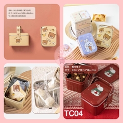 Hộp thiếc đựng ảnh thẻ bo góc - card kpop