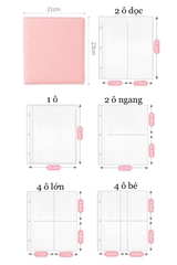 Sổ đựng ảnh ba còng A5 cán nhũ - Binder A5 PY cán nhũ