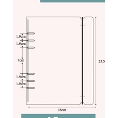 Sổ còng A5 bìa cứng - binder A5 6 còng