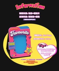 Khung ảnh nam châm đựng thẻ bo góc, card idol Kpop - Kinda WaW