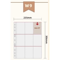 Sổ còng đựng card A4 9 ô - Binder A4 4 còng