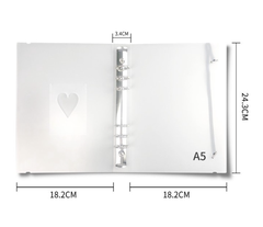 Sổ đựng ảnh còng A5 - Binder A5 trái tim