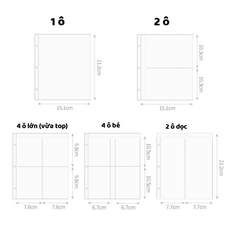 Trang lẻ đựng ảnh A5 3 còng - Sheet pp thường A5 3 còng