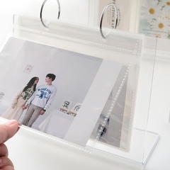 Kệ mica để bàn đựng ảnh, card idol kpop